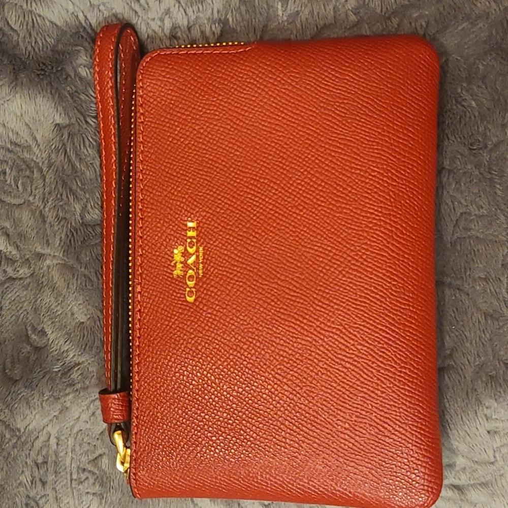 Coach Zip Around Wristlet